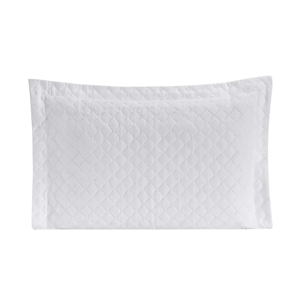 Kit 02 Porta Travesseiro Matelado Ultrassônico Liso (Branco)