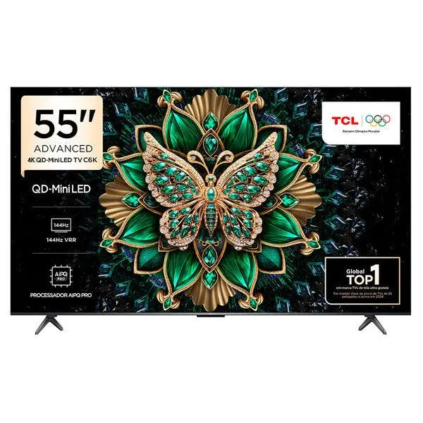Smart Tv 4k Tcl Qd-mini Led 55" Polegadas Com Hdmi 2.1 Dolby