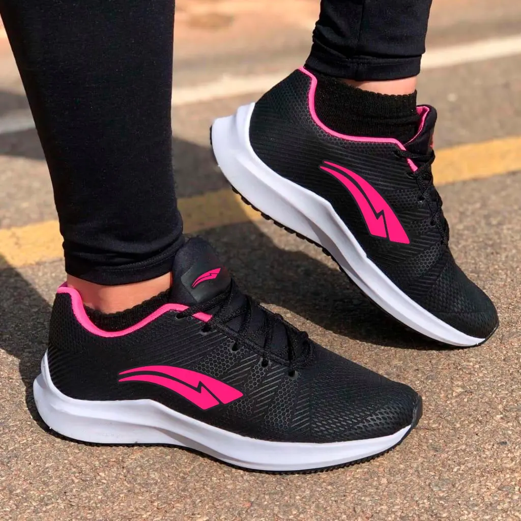 Tênis feminino lançamento 2023 casual e esportivo confortável barato - 1