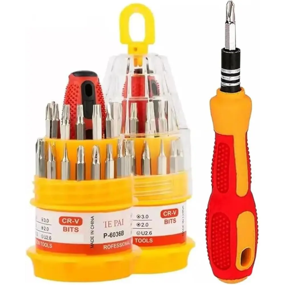 Kit de Chaves de Precisão Profissional Kit para Reparo Conserto Manutenção de Eletrônicos Celulares Oculos Relogios Com 30 Peças Philips Torx Fenda