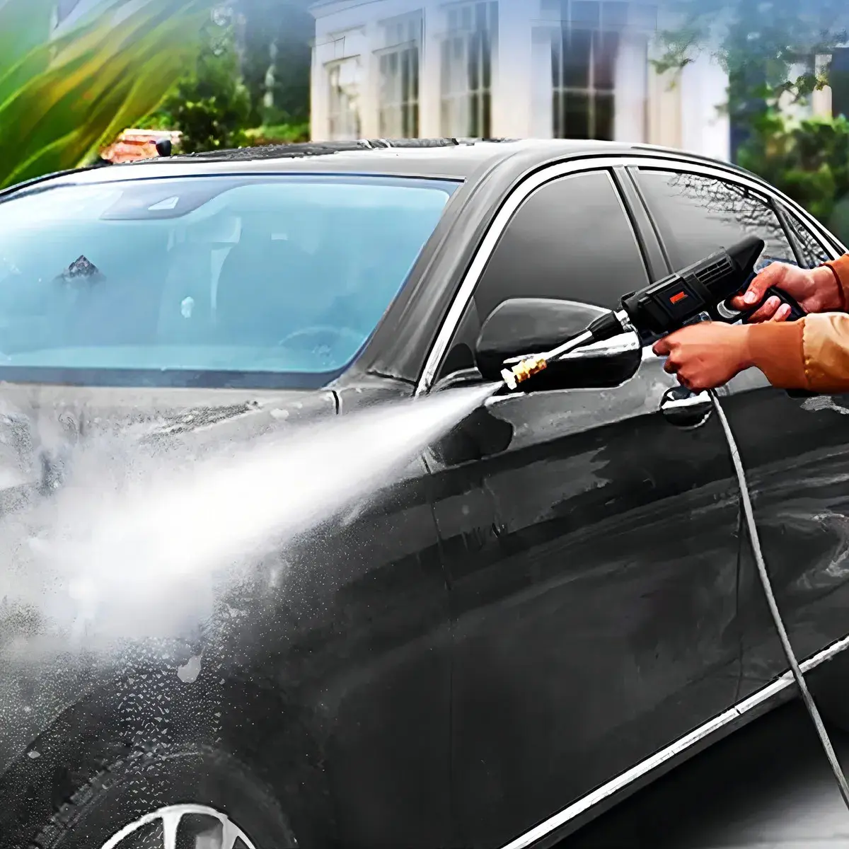 Lavadora de Alta Pressão sem Fio Profissional Portátil para Limpeza de Carro, Casa e Jardim thumbnail 2