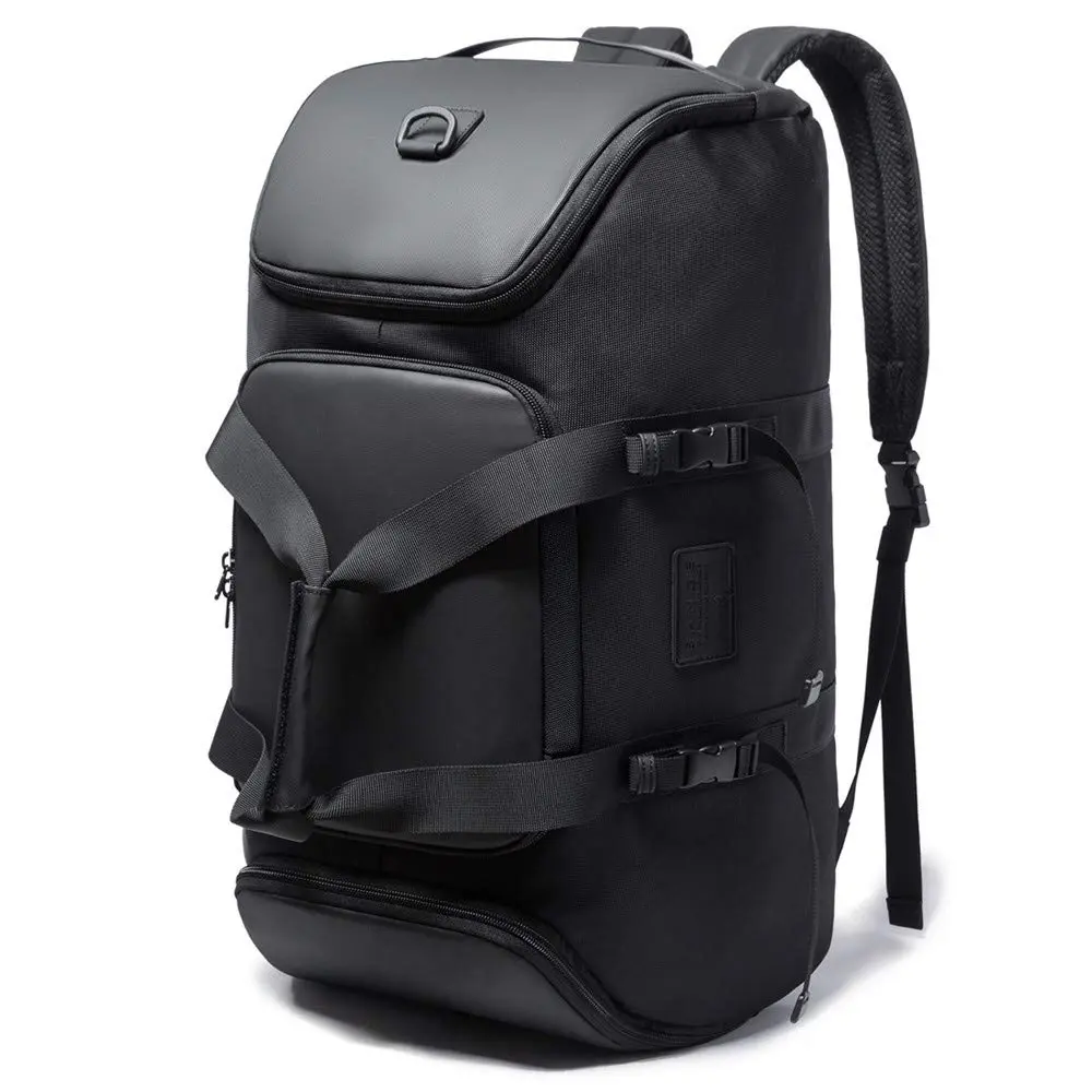BANGE Mochila Impermeável para Viagem Mala de Bordo Premium Multifuncional 35L Com Bolso Separado para Calçados Alça Extensível Lateral
