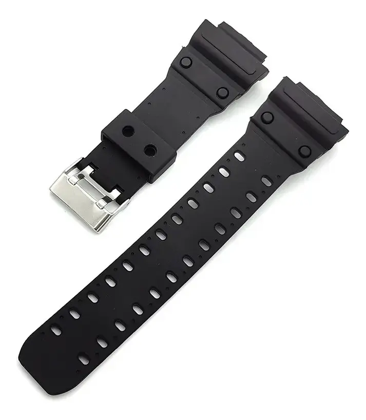 Pulseira Compatível Com Casio Resist Gxw-56e Gxw-56 Gx-56 Cor Preto