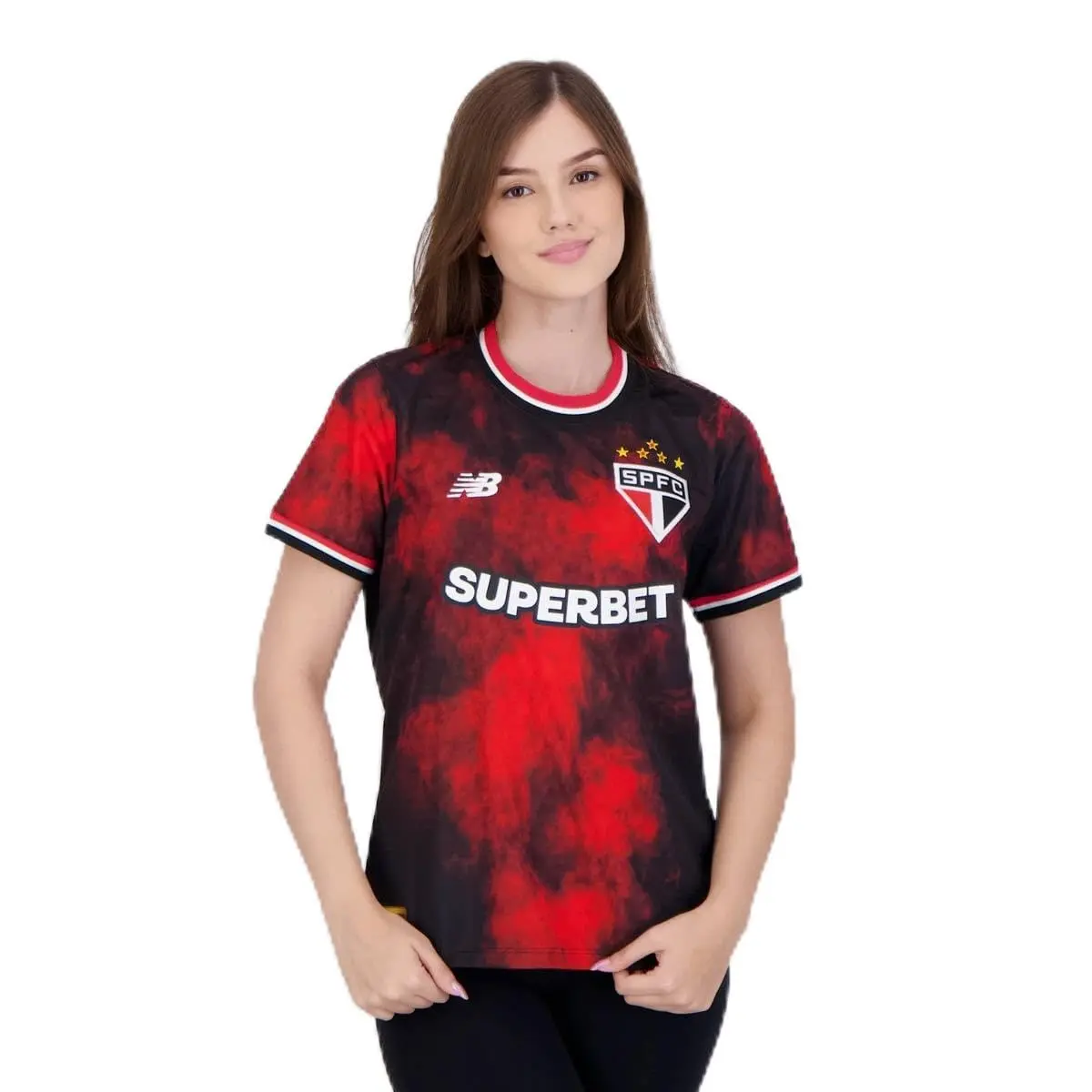 Camisa Spfc New Balance Torcedora 2024 Feminino
