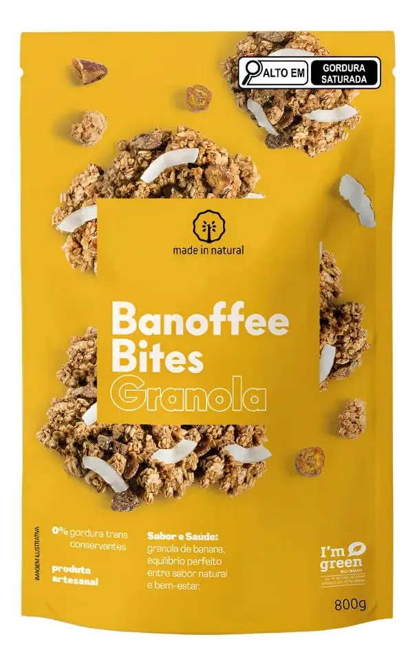 Granola Made In Natural Banoffee Bites 800g