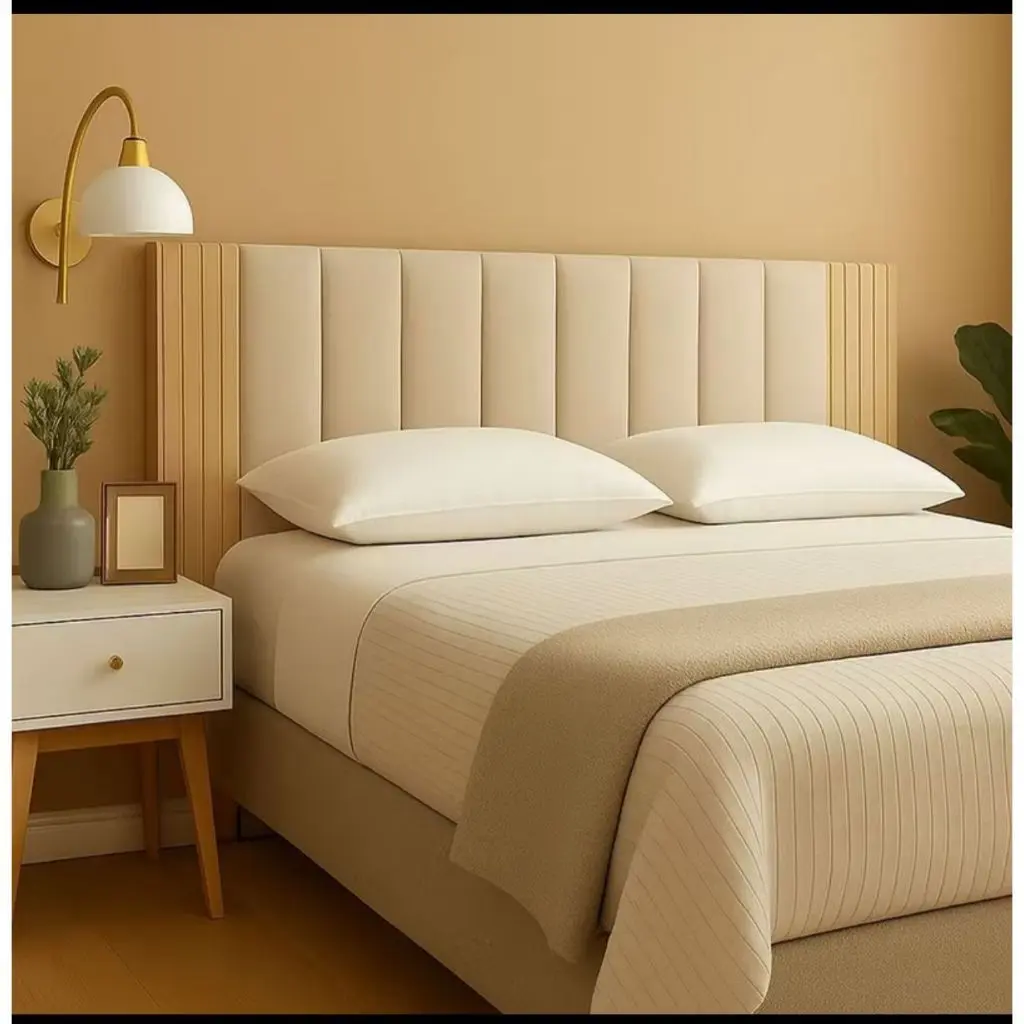 kit Completo Cabeceira + Painel Ripado MDF Para Cama Casal,Solteiro - ENVIO FULL - 1