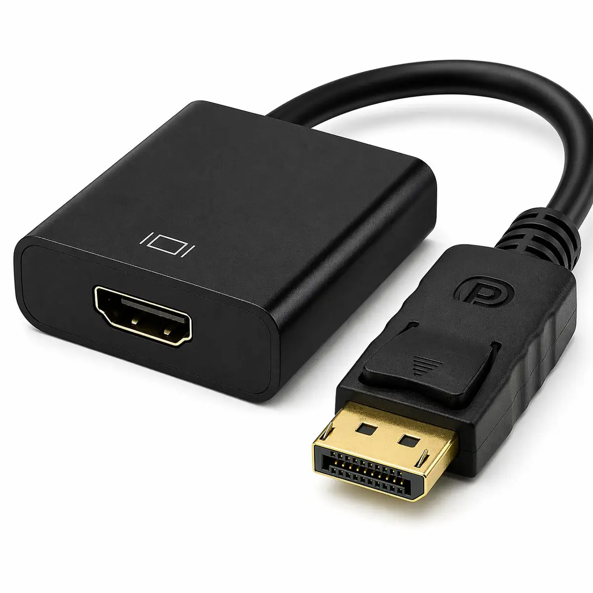 Cabo adaptador DisplayPort Para HDMI Fêmea Cabo Displayport hdmi 4K Full HD 1080p 60Hz compativel Com Notebook PC TV Monitor Projetor Multi Telas - 1