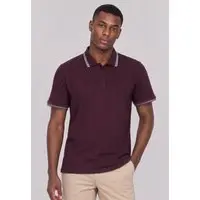 Polo Masculina Aleatory Clássica Vinho - 1