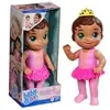 Boneca Princesa Bailarina Bebê 26cm Cabelos Castanhos - 1