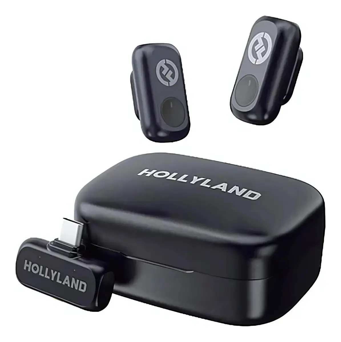 Microfone Hollyland Lark A1 Duo Usb-c cor Preto - 1