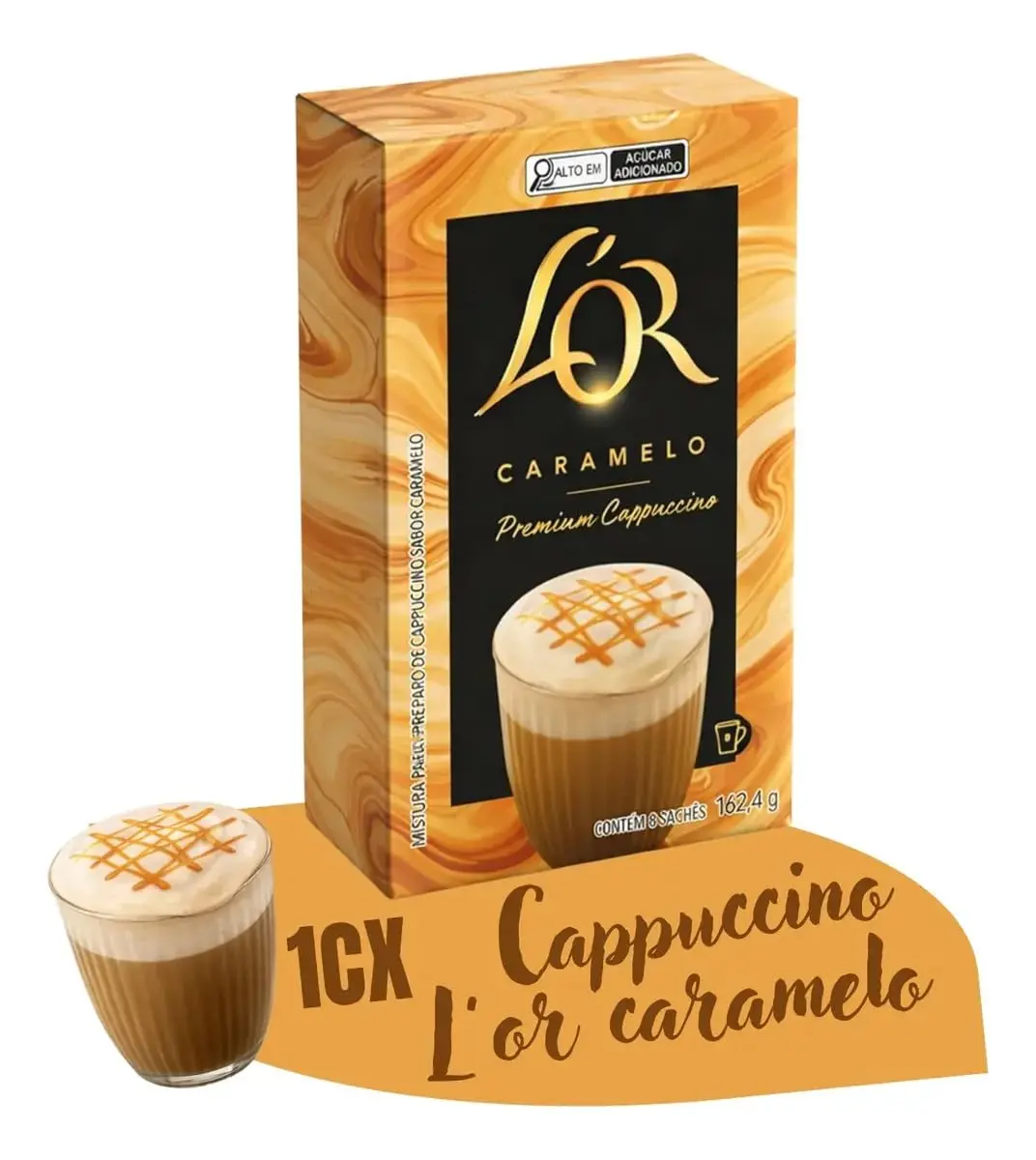 Cappuccino Premium L'OR Caramelo 8 uni.