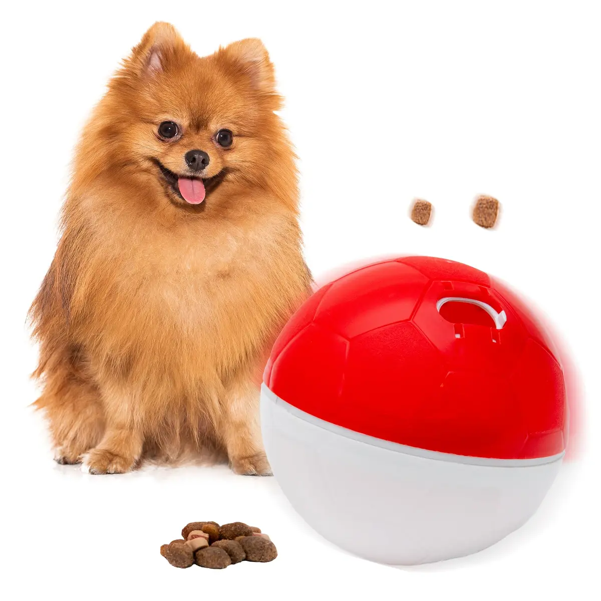 Amicus Brinquedo Crazy Ball Mini Vermelho/Branco 100G