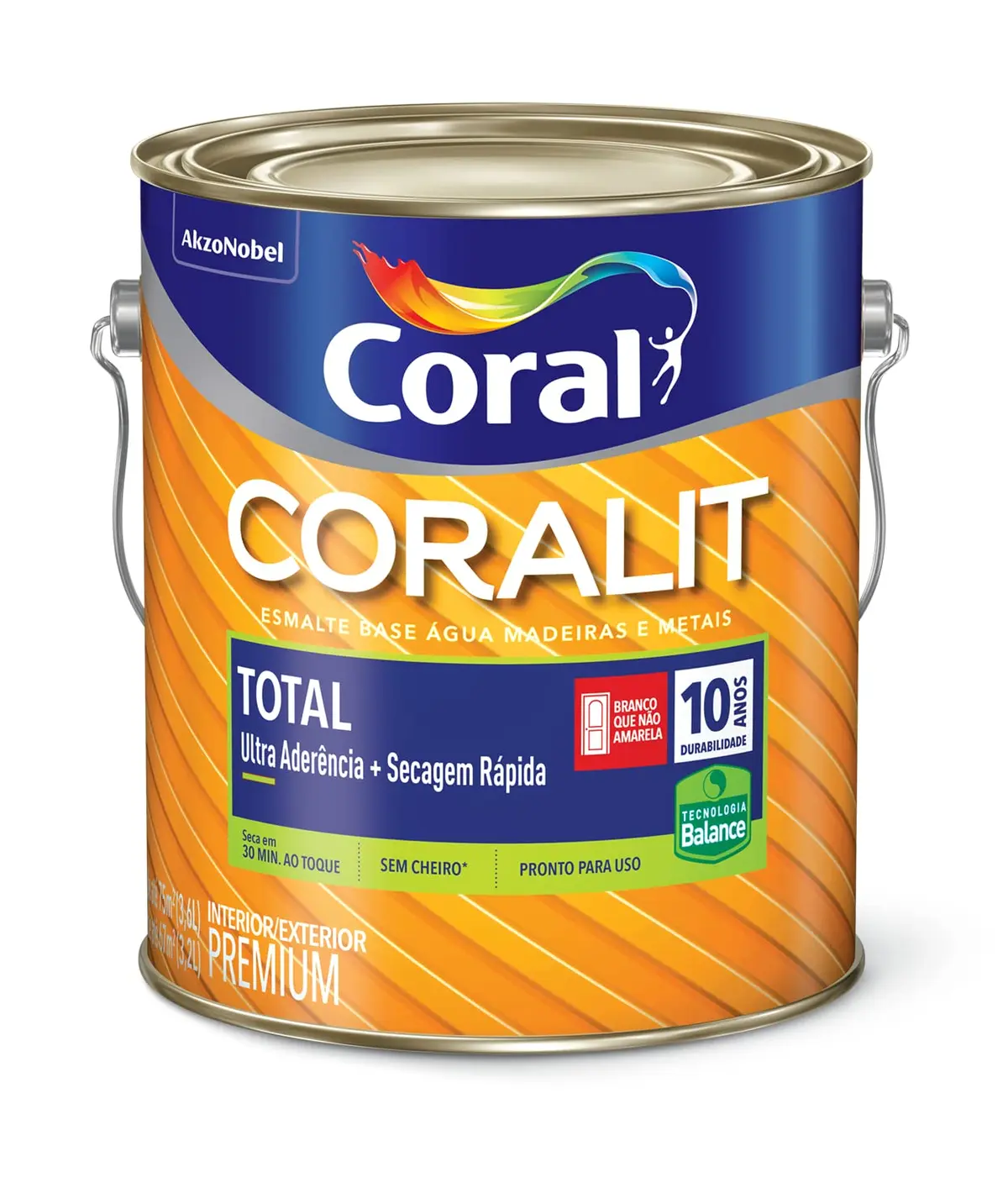 Coralit Total Brilhante Branco 3,6L - Coral