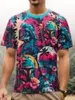 8 Camisetas masculina colorblock preta e branca - 1