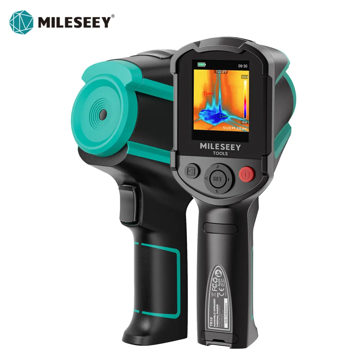 Câmera Térmica MILESEEY TR10 192x192, Câmera de Imagem Térmica Infravermelha Portátil para Detecção de Vazamentos em HVAC