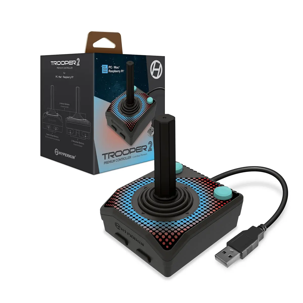 Hyperkin Trooper 2 Premium Controller for PC/Mac - PC; Mac; Linux - 1