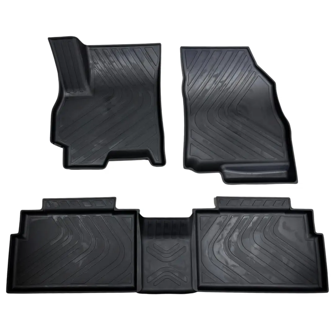Tapete Bandeja 3D Grid Tiggo 5 Pro 2023 2024 2025 2026 2027 Bordas Elevadas Borracha Premium Exclusivo