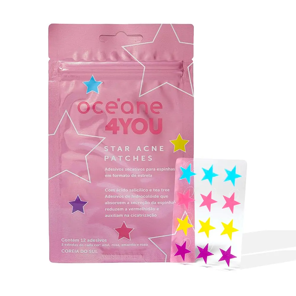 Océane – Star Acne Patches - Adesivos Secativos Espinhas./Unica