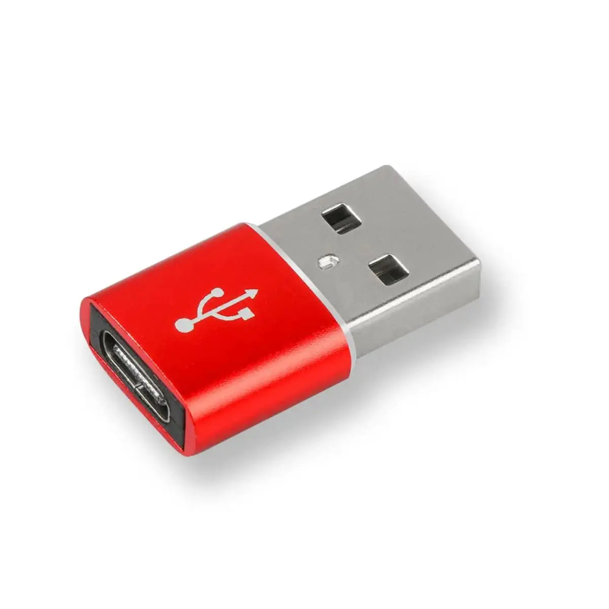Adaptador OTG Conversor Plug Usb C Fêmea Para Usb Macho Para iPhone 11 12 13 14 Pro Max (Vermelho) - 1
