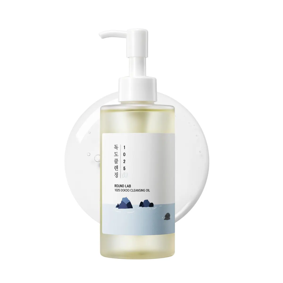 ROUND LAB 1025 Dokdo Cleansing Oil 200ml - Óleo de Limpeza Facial com Água do Mar Profundo, Limpeza Profunda e Suave, Baixo pH, Remove Oleosidade e Impurezas, Hidrata e Acalma a Pele Sensível - 1