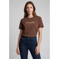 Camiseta Feminina Aeropostale Estampa Frontal Marrom