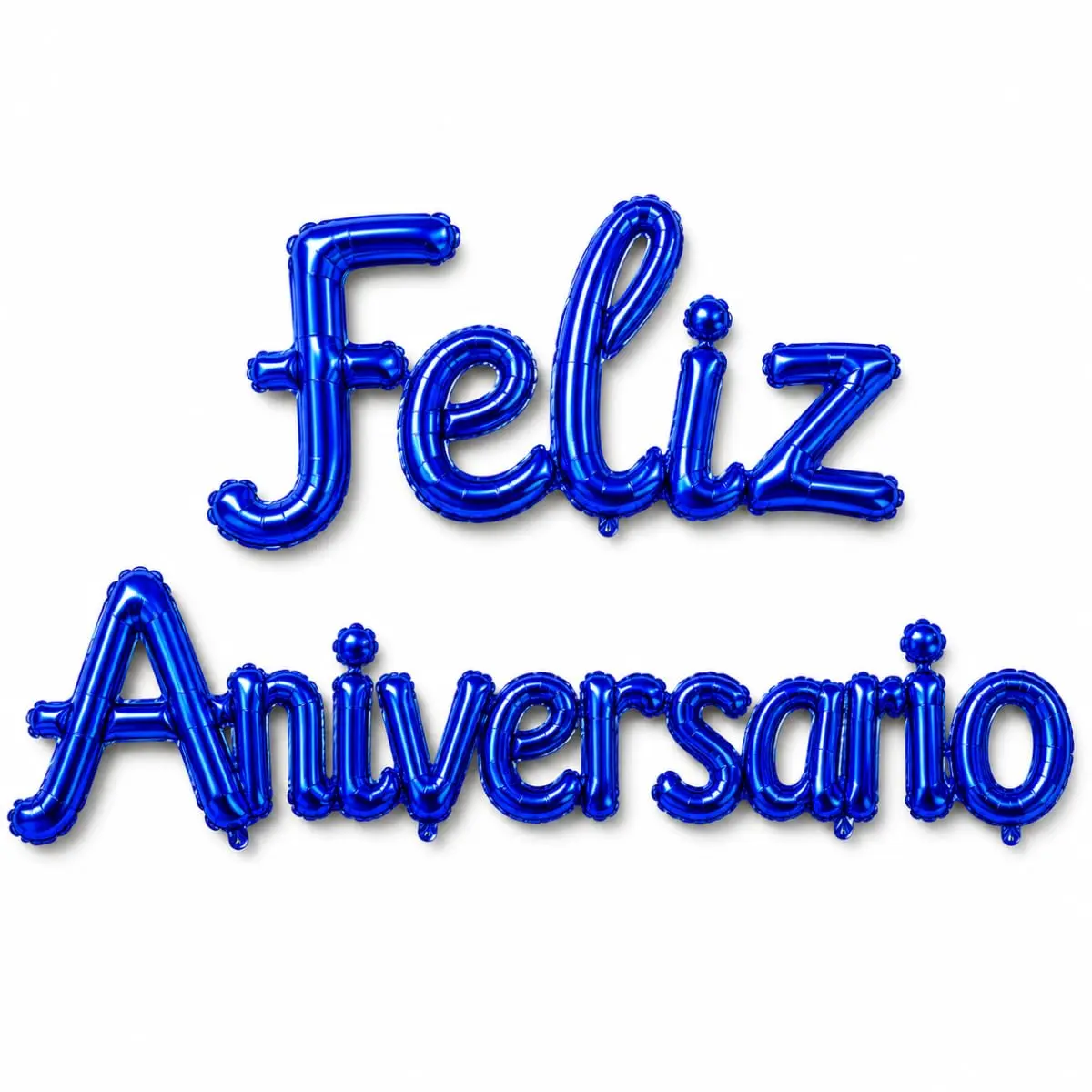 Kit Balões Feliz Aniversário Azul Royal 16 Peças Decoração Festa | Kit com letras e números para montar a frase - 1