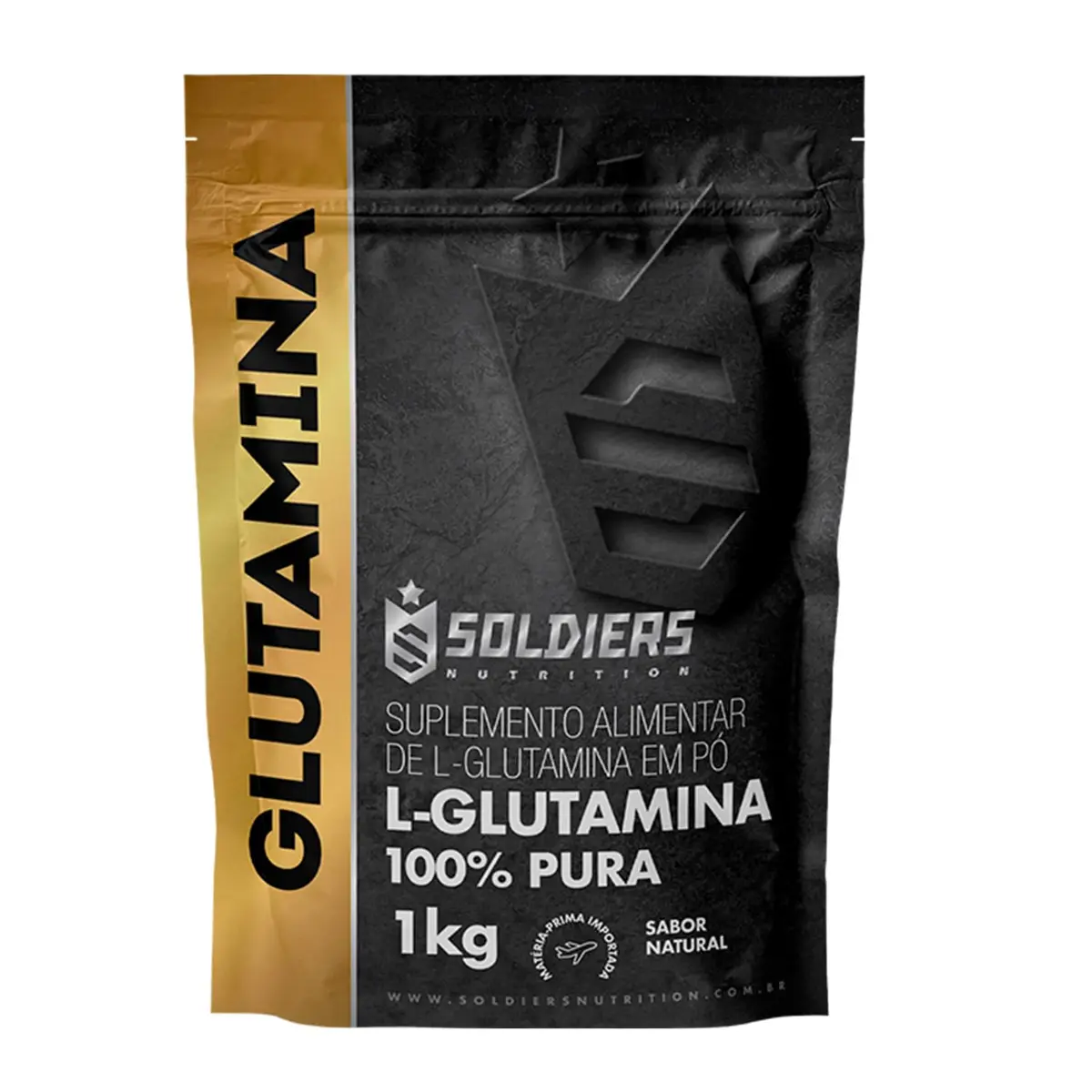L-Glutamina 1kg - 100% Pura Importada - Soldiers Nutrition - 1