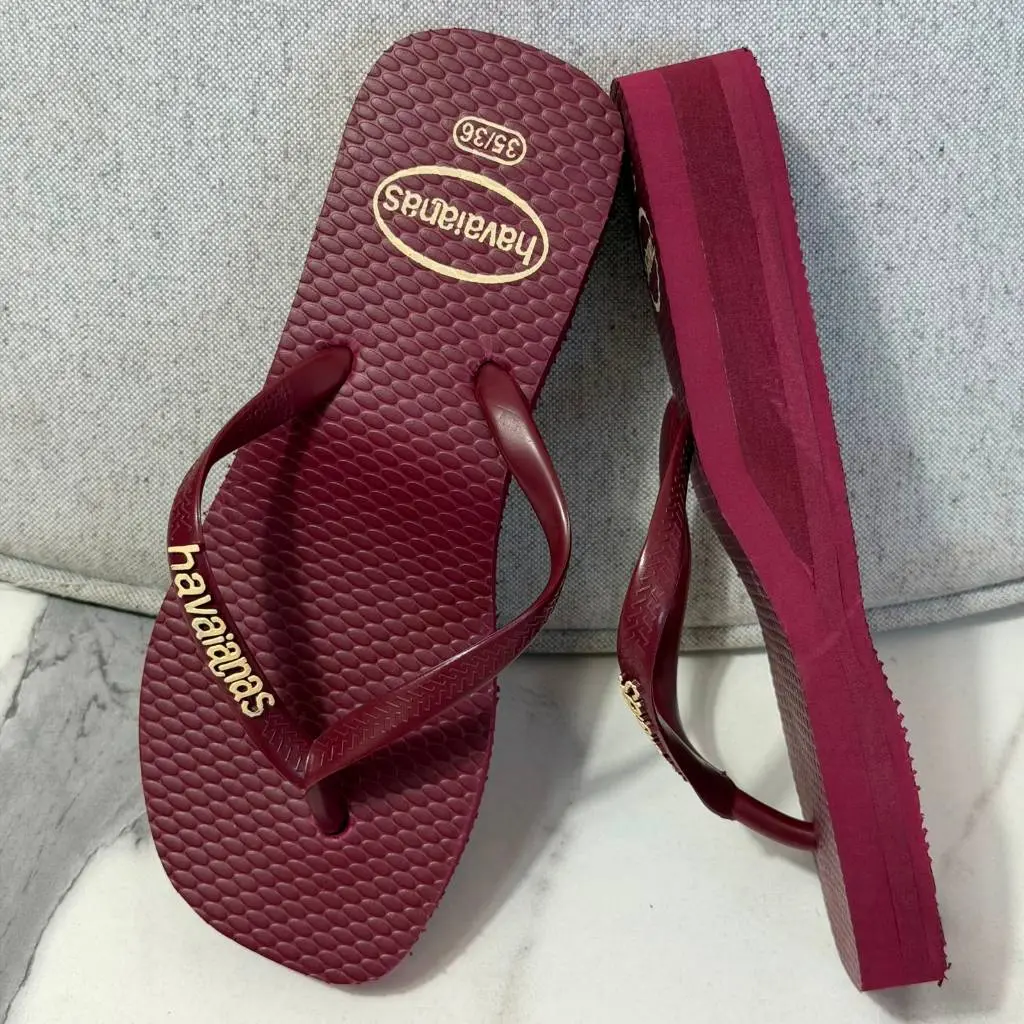 Chinelo Tamanco Sandália Feminina em Borracha EVA Bordô e Cores Variadas Conforto leveza e estilo para o seu dia a di - 1
