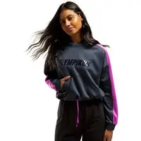 Moletom Cropped Olympikus Feminino G Azul