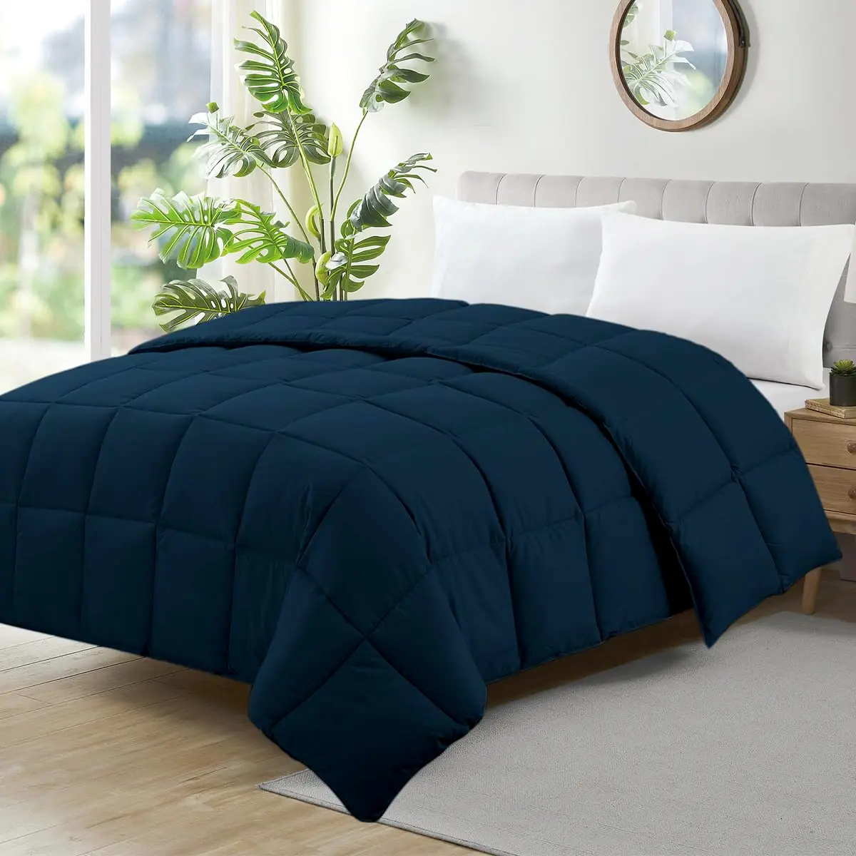 Camesa Edredom Ecopluma Toque de Pluma King Size 280x260cm - Marinho, Poliéster