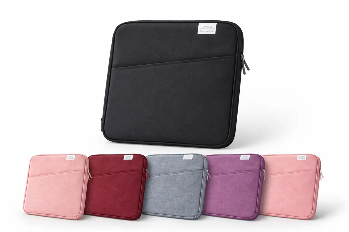 Capa Protetora Notebook 15.6 Polegadas Impermeável Case Slim Resistente com Compartimentos Internos Organizador para Trabalho Faculdade Viagem Proteção Contra Impactos (Preto)