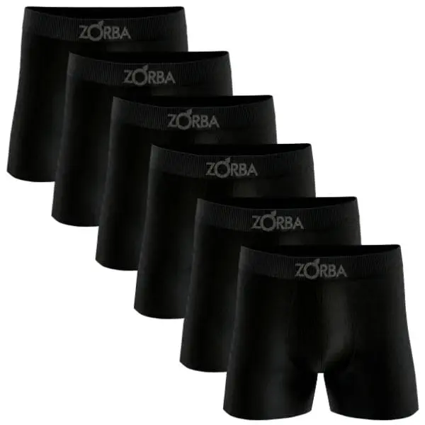 Kit 6 Cuecas Boxer Zorba Algodão Sem Costura Toque Fresco Max Fresh Masculina