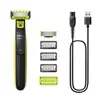 Philips OneBlade Barbeador e Aparador Elétrico para Rosto e Corpo | Barbeia e apara rosto e corpo sem irritar | Uso a Seco ou Molhado | Lâmina Dupla Face | 3 Pentes + Kit Proteção | QP2824/10 - 1