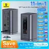 [Com Taxa] Baseus HUB 11-em-1 com Display Triplo, DP e HDMI 4K60Hz, RJ45, PD 100W – Versão Windows  - 1
