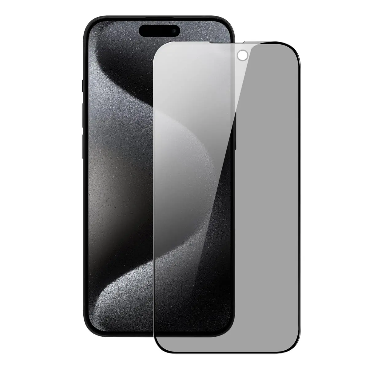 Película 3d Privacidade Anti Spy Para iPhone (iPhone 15 Pro Max / 15 Plus) - 1
