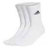 Meia Adidas Cano Alto C/3 Pares - Branco+Preto - 1