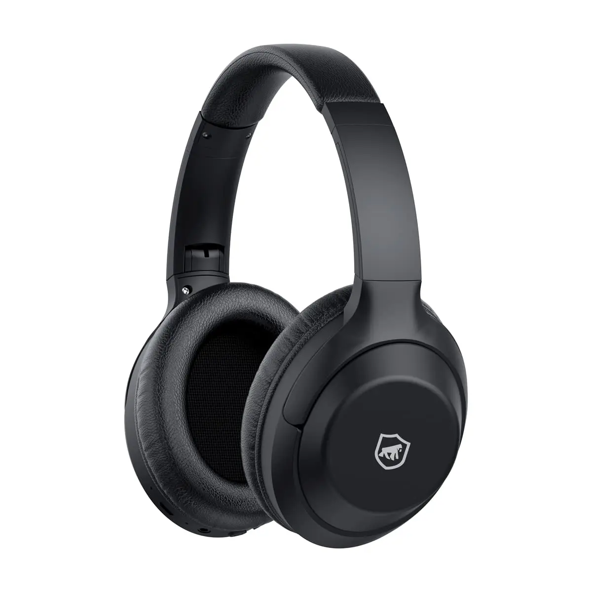 Gshield Fone de Ouvido Headphone Flex Bluetooth 5.0 com Microfone Integrado Smart Foam Extra Bass Tech Controle de Mídia Ajustável e Dobrável (Preto)
