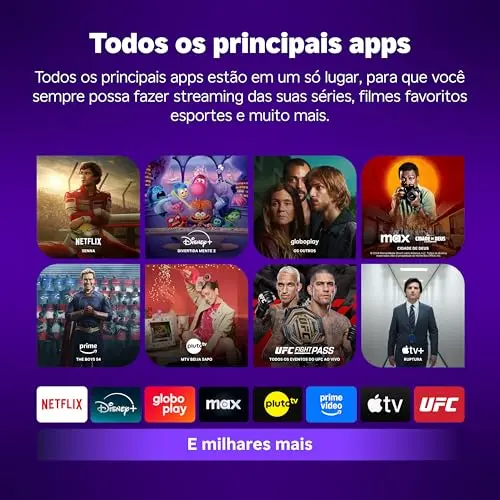 Roku Streaming Stick HD 2025 com controle de voz thumbnail 4