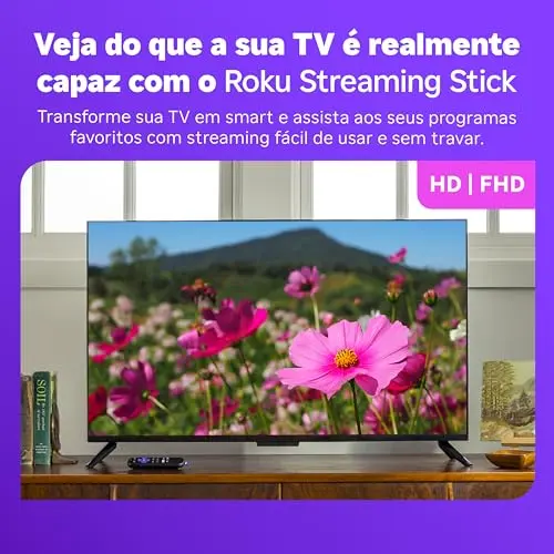 Roku Streaming Stick HD 2025 com controle de voz thumbnail 5