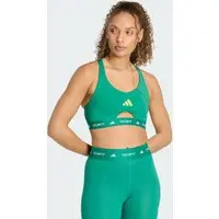 Top Color Blocking Suporte Médio Techfit Workout Mulher adidas - 1