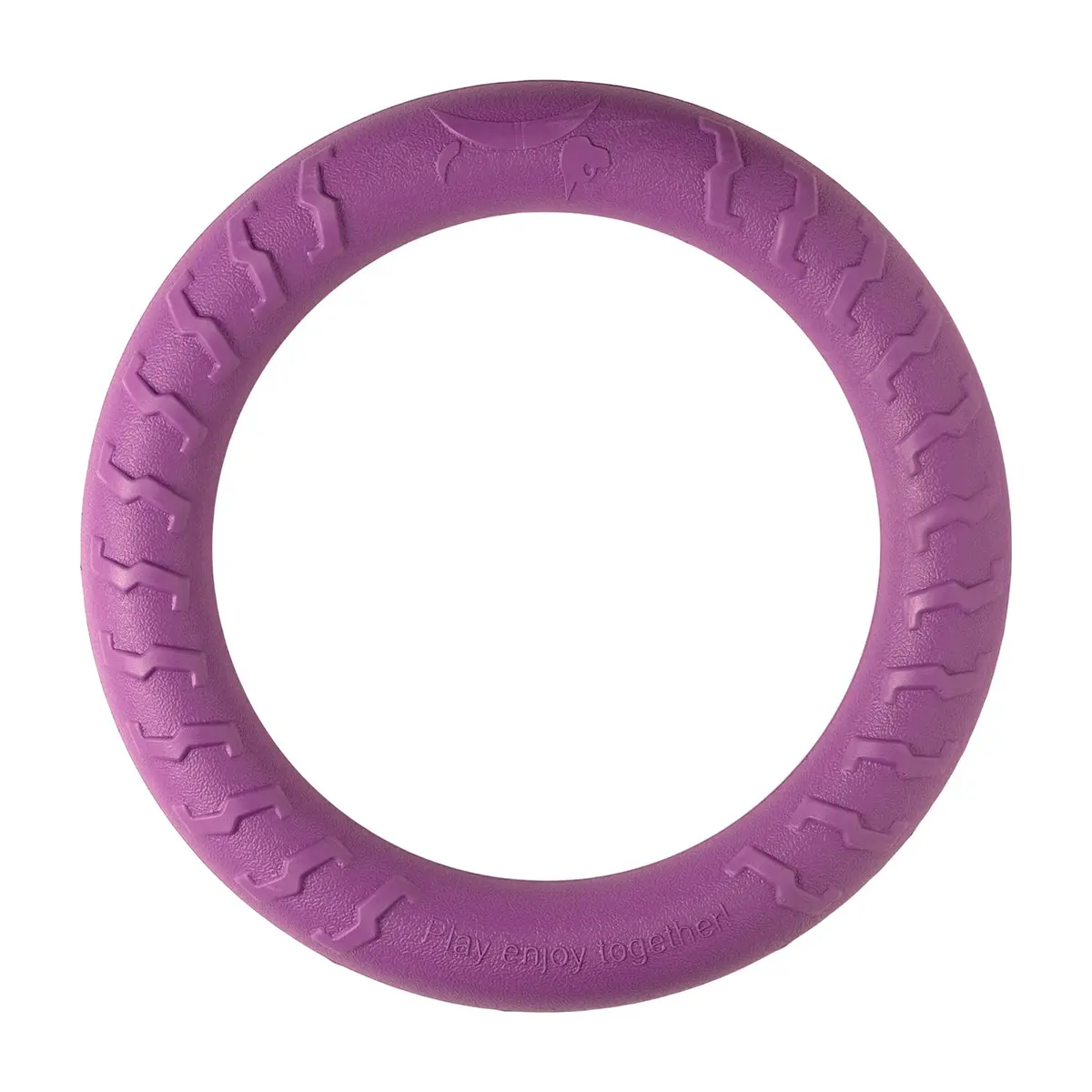 Brinquedo em Anel para Cães de Grande Porte Jambo Pet Strong Ring | Roxo, Espuma Expandida, Fácil de Morder, Reduz o Estresse, Resistente