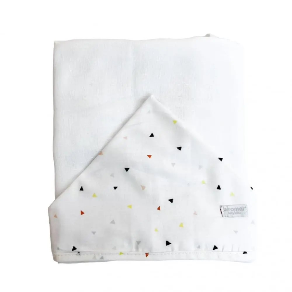 Biramar Baby Toalha De Banho Para Bebê Fralda Com Capuz New York Mini Triângulo Colorido Colorido
