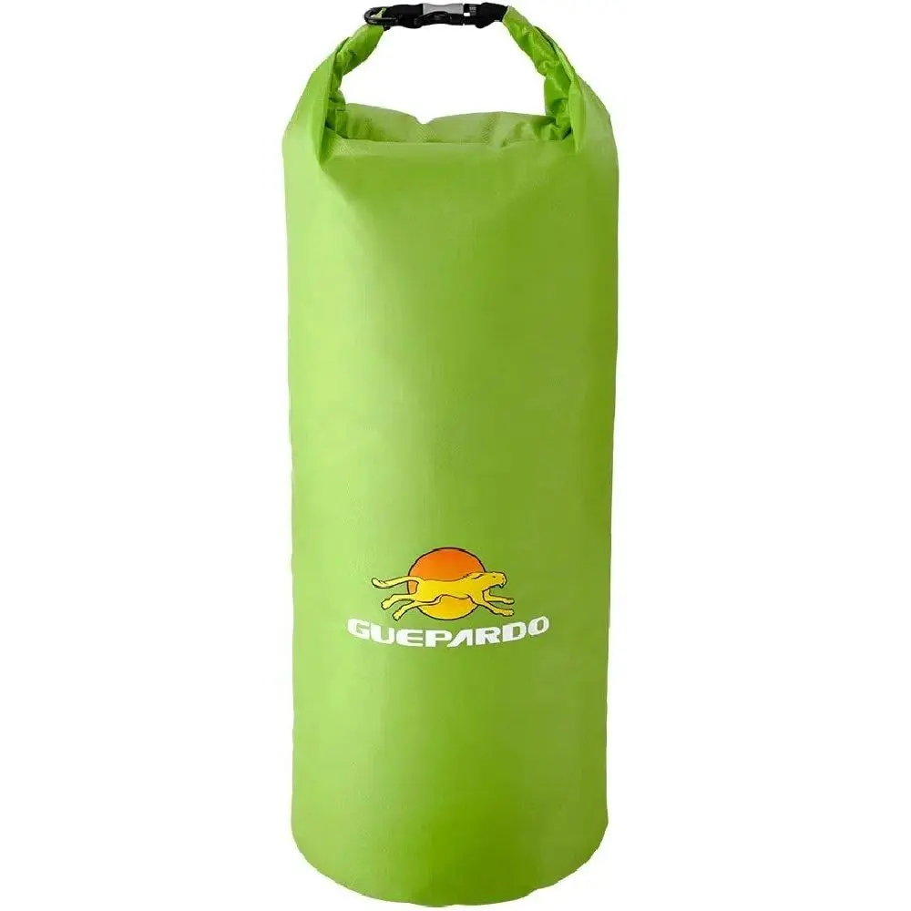 Guepardo, Saco Estanque Keep Dry, Poliéster Ultra Resistente, 20 Litros, Impermeável, Versátil, Ideal para Atividades Outdoor, Verde