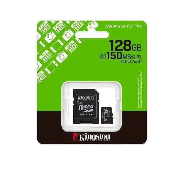 Cartao De Memoria Kingston 128gb Canvas Select Plus C/adap Sd - 1