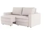 Sofá 3 lugares retrátil berna linho cru 180 cm - Branco - 1