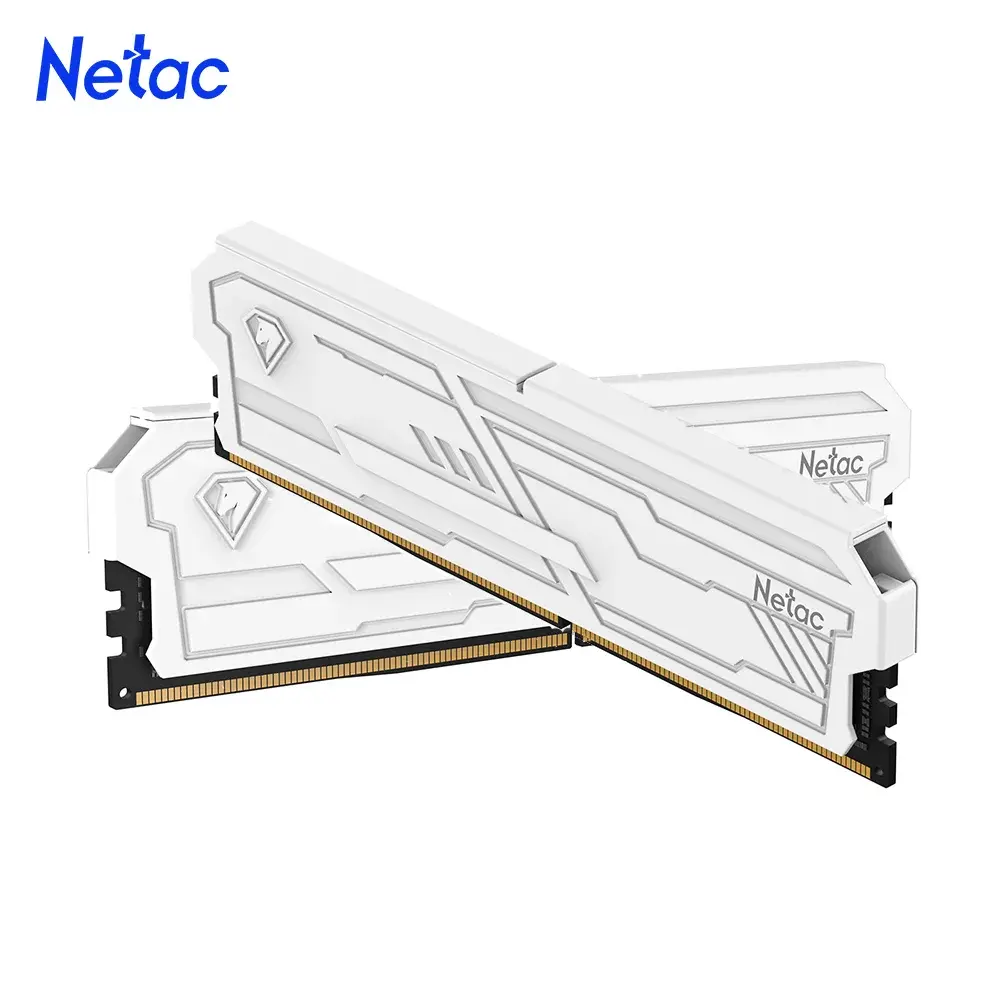 Memória RAM Netac DDR4 3200MHz 3600MHz 8G 16G 8Gx2 16Gx2 Shadow Ill DDR4 UDIMM RAM de Alto Desempenho para Computador Gamer DIY