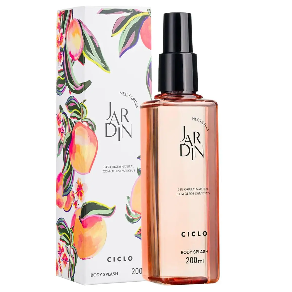 Body Splash Jardin Nectarina Spray Desodorante Corporal 200ml Ciclo Cosmeticos - 1