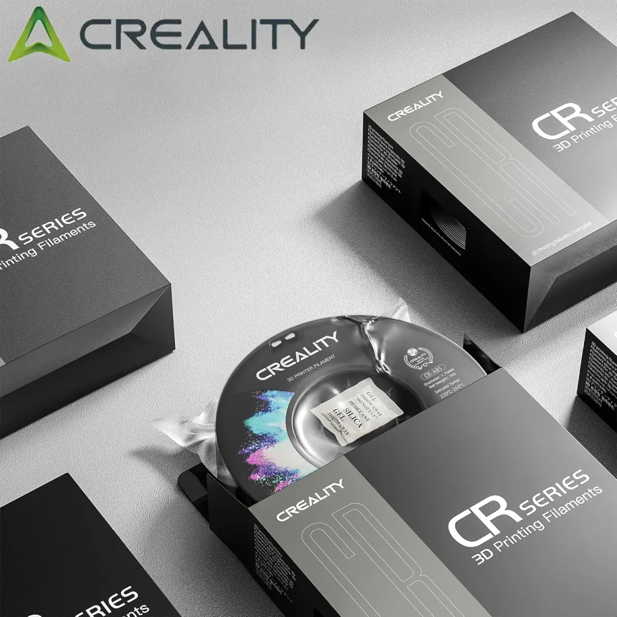 Filamento ABS Creality 1.75mm Durável, Boa Resistência ao Calor, Menos Odor, Precisão Dimensional de 0.03mm, Compatível com a Maioria das Impressoras 3D FDM
