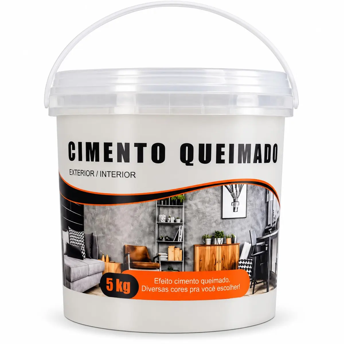 Revestimento Cimento Queimado Piso E Parede Pronto Pra Uso | 5Kg