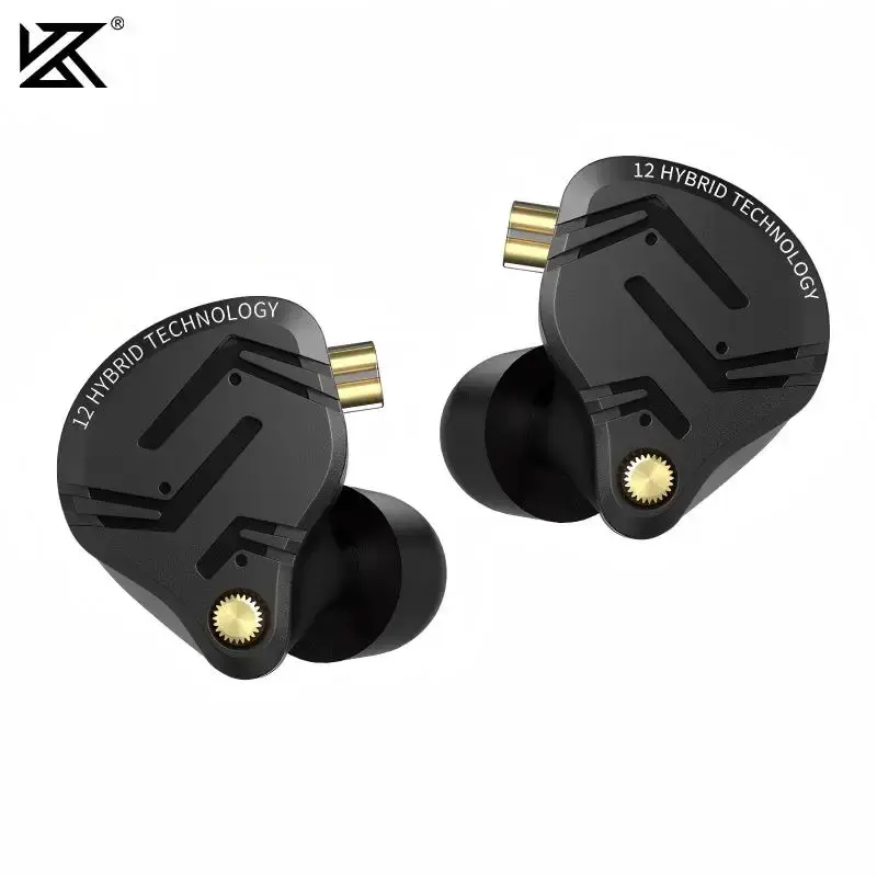 Kz zs12 pro x híbrido dinâmico e tecnologia de armadura balanceada iem fone de ouvido atualização alta fidelidade baixo no ouvido fone de ouvido sintonização fio fone de ouvido